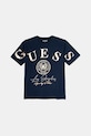Guess t-shirt bawełniany dziecięcy nadruk granatowy J5RI28.K8HM4.PPYA