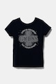 Guess t-shirt dziecięcy aplikacja granatowy J5RI36.K6YW4.PPYA