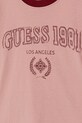 Дівчинка Дитяча бавовняна футболка Guess J5RI45.KA260.PPYA рожевий