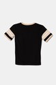 Παιδικό βαμβακερό μπλουζάκι Guess J5RI45.KA260.PPYA μαύρο SS25