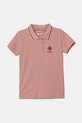 Детская хлопковая футболка Guess аппликация розовый J5RP01.KCOK1.PPYA