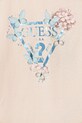 Дівчинка Дитяча бавовняна футболка Guess K5RI07.K6YW4.PPYA помаранчевий