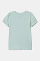 Dječja pamučna majica kratkih rukava Guess K5RI07.K6YW4.PPYA tirkizna SS25