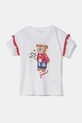 Dětské tričko Guess nášivka bílá K5RI12.K6YW4.PPYA