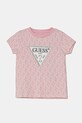 Guess tricou copii cu modele roz K5RI15.K6YW4.PPYA