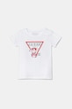Dětské tričko Guess s elastanem bílá K5RI21.K6YW4.PPYA