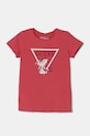 Detské tričko Guess s elastanom ružová K5RI21.K6YW4.PPYA
