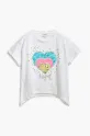 Desigual tricou de bumbac pentru copii 25SGTK01 alb SS25