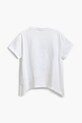 Fete Desigual tricou de bumbac pentru copii 25SGTK01 alb