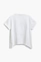 Deklice Otroška bombažna kratka majica Desigual 25SGTK01 bela