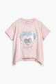 Desigual tricou de bumbac pentru copii 25SGTK01 roz SS25