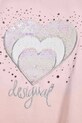 Desigual tricou de bumbac pentru copii 25SGTK01 roz