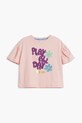 Desigual tricou de bumbac pentru copii 25SGTK03 roz SS25