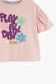 Desigual tricou de bumbac pentru copii roz 25SGTK03