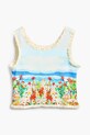 Desigual top copii cu modele albastru 25SGTK06