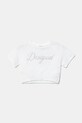 Desigual tricou de bumbac pentru copii 25SGTK11 alb SS25