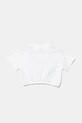 Fete Desigual tricou de bumbac pentru copii 25SGTK11 alb
