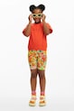 Otroška bombažna kratka majica Desigual Okrogel oranžna 25SGTK11