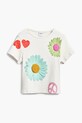 Desigual tricou copii 25SGTK18 alb SS25