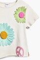 Desigual tricou copii alb 25SGTK18