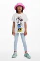 Desigual tricou de bumbac pentru copii x Disney 25SGTK19 alb