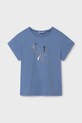 Mayoral t-shirt dziecięcy z elastanem niebieski 854.8C.Junior.PPYA