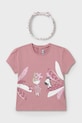 Mayoral tricou copii print roz 1044.4E.Baby.PPYA