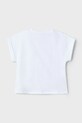 Dziewczynka Mayoral t-shirt bawełniany dziecięcy 3006.6F.Mini.PPYA biały