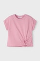 Mayoral tricou de bumbac pentru copii uni roz 3006.6F.Mini.PPYA