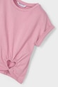 Fete Mayoral tricou de bumbac pentru copii 3006.6F.Mini.PPYA roz