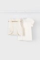 Mayoral tricou de bumbac pentru copii 3007.6G.Mini.PPYA bej SS25
