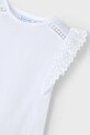 Mayoral t-shirt bawełniany dziecięcy biały 3010.6J.Mini.PPYA