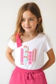 Mayoral tricou de bumbac pentru copii print roz 3011.6K.Mini.PPYA