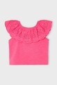 Mayoral tricou de bumbac pentru copii 3012.6K.Mini.PPYA roz SS25