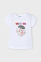 Mayoral tricou de bumbac pentru copii print alb 3014.6R.Mini.PPYA