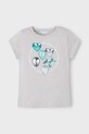 Mayoral t-shirt bawełniany dziecięcy nadruk szary 3014.6R.Mini.PPYA