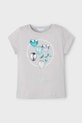 Mayoral tricou de bumbac pentru copii print gri 3014.6R.Mini.PPYA