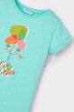 Fete Mayoral tricou de bumbac pentru copii 3014.6R.Mini.PPYA turcoaz