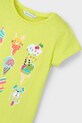 Fete Mayoral tricou de bumbac pentru copii 3014.6R.Mini.PPYA verde