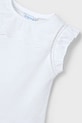 Mayoral tricou de bumbac pentru copii alb 3020.6L.Mini.PPYA