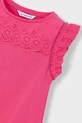 Dziewczynka Mayoral t-shirt bawełniany dziecięcy 3020.6L.Mini.PPYA różowy