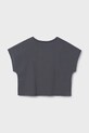 Mayoral t-shirt bawełniany dziecięcy 6021.8B.Junior.PPYA szary SS25