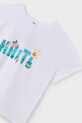 Fete Mayoral tricou de bumbac pentru copii 6030.8D.Junior.PPYA alb