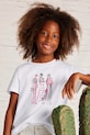 Mayoral tricou de bumbac pentru copii print roz 6030.8D.Junior.PPYA