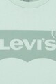Deklice Otroška bombažna kratka majica Levi's BATWING TEE 4EK825 zelena