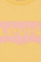 Fete Levi's tricou de bumbac pentru copii BATWING TEE 4EK825 galben