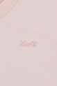 Dziewczynka Levi's t-shirt dziecięcy OVERSIZE EMBROIDERY FLORAL 3EM398 różowy