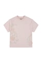 Levi's t-shirt dziecięcy OVERSIZE EMBROIDERY FLORAL 4EM398 różowy SS25
