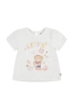 Levi's maglieta neonato/a LIV SS SMOCKED SLV TEE prodotto per bambini beige 1EM401