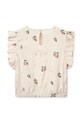 Liewood top dziecięcy Emery Printed Viscose Top LW19838 beżowy SS25